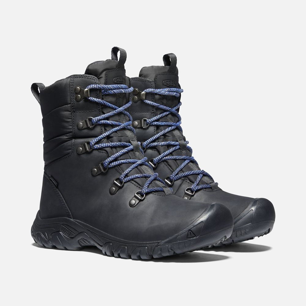 Bottes de Randonnée Keen Femme Noir | Greta Waterproof | IHUVC-7926